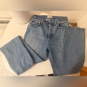 Aritzia AGOLDE Light Blue Denim Jeans
